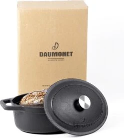 Gietijzeren Braadpan - Sudderpan Zwart Van Daumonet - Ovaal - Ø 29 Cm - 3 Liter - 100% PFAS & PFOA Vrij - Emaille - Geschikt Voor Alle Warmtebronnen - Elektrisch - Gas - Halogeen - Inductie - Keramisch - Vaatwasserbestendig -Keukengerei Winkel 1087x1200