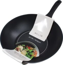 Miller Keramische Wokpan Inductie Ø 28 Cm - Alle Warmtebronnen - Anti Aanbaklaag -Keukengerei Winkel 1157x1200