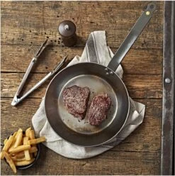 DeBuyer Mineral B Element Koekenpan - Zilver - Rond - Ø 24 Cm -Keukengerei Winkel 1196x1200