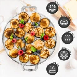 IRONO Poffertjespan Set - Incl. Doseerfles, Kwast En Vork - Poffertjespan Inductie En Electrisch - Poffertjesmaker 19 Poffertjes - Poffertjes Maken - Spuitfles - Cadeau Voor Mannen En Vrouwen 9 IRONO Poffertjespan Set - Incl. Doseerfles, Kwast En Vork - Poffertjespan Inductie En Electrisch - Poffertjesmaker 19 Poffertjes - Poffertjes Maken - Spuitfles - Cadeau Voor Mannen En Vrouwen -Keukengerei Winkel 1198x1200 6