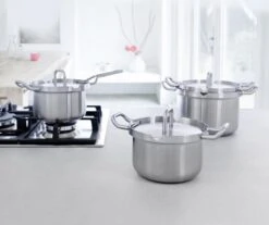 BK Q-linair Master RVS Pannenset - 5-delig - Veilig Afgietsysteem 18 BK Q-linair Master RVS Pannenset - 5-delig - Veilig Afgietsysteem -Keukengerei Winkel 1200x1008