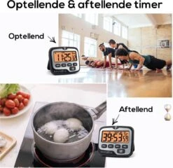 BanGosa® Magnetisch Digitale Kookwekker - Timer - RVS - Keukenwekker Digitaal - Digitale Keuken Timer - Stopwatch Met Magneet -Keukengerei Winkel 1200x1164
