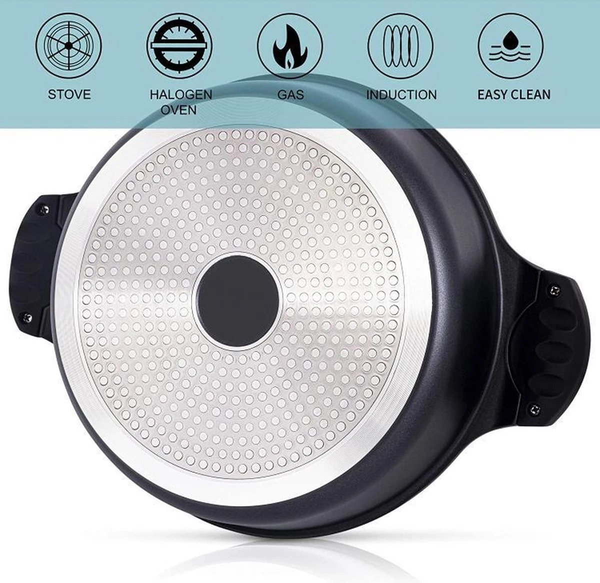 Aluminium Tajine Agadir XL 32 Cm- Geschikt Ook Voor Inductie 4 Aluminium Tajine Agadir XL 32 Cm- Geschikt Ook Voor Inductie - Afbeelding 4