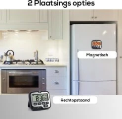 BanGosa® Magnetisch Digitale Kookwekker - Timer - RVS - Keukenwekker Digitaal - Digitale Keuken Timer - Stopwatch Met Magneet -Keukengerei Winkel 1200x1166 3