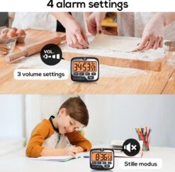 BanGosa® Magnetisch Digitale Kookwekker - Timer - RVS - Keukenwekker Digitaal - Digitale Keuken Timer - Stopwatch Met Magneet -Keukengerei Winkel 1200x1174