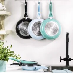 VitaVerde Expert Koekenpannenset Ø 20cm + Ø 24cm + Ø 28cm - Lichtblauw - Inductie - PFAS-vrij -Keukengerei Winkel 1200x1200 157