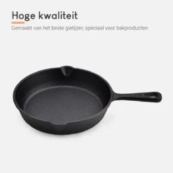 Ocina Gietijzeren Pan – Set Van 3 Stuks – ø25cm, ø19.5cm En ø16cm - Skillet - Koekenpan – Hapjespan – Koekenpan Inductie – Koekenpannenset - Gietijzeren Pan Bbq - Gietijzer - Incl. Receptenboek -Keukengerei Winkel 1200x1200 210
