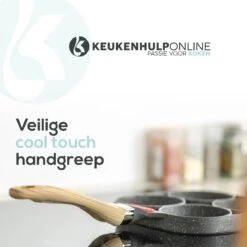 Culistar Pannenkoekenpan Inductie - Pancake Pan - Omeletpan - Omeletmaker - Eierpan - Inclusief Receptenboekje -Keukengerei Winkel 1200x1200 326