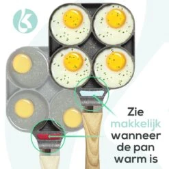 Culistar Pannenkoekenpan Inductie - Pancake Pan - Omeletpan - Omeletmaker - Eierpan - Inclusief Receptenboekje -Keukengerei Winkel 1200x1200 327