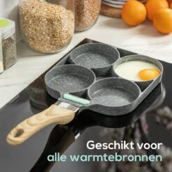 Culistar Pannenkoekenpan Inductie - Pancake Pan - Omeletpan - Omeletmaker - Eierpan - Inclusief Receptenboekje -Keukengerei Winkel 1200x1200 328