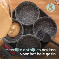 Culistar Pannenkoekenpan Inductie - Pancake Pan - Omeletpan - Omeletmaker - Eierpan - Inclusief Receptenboekje -Keukengerei Winkel 1200x1200 331