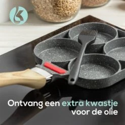 Culistar Pannenkoekenpan Inductie - Pancake Pan - Omeletpan - Omeletmaker - Eierpan - Inclusief Receptenboekje -Keukengerei Winkel 1200x1200 332