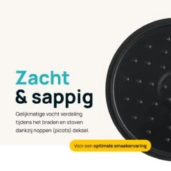 MOA Gietijzeren Braadpan - Inhoud 4,75 Liter - 26CM - Rond - Alle Warmtebronnen - Ook Voor Inductie - Gewicht 5,8 Kg - Bordeaux Rood - MC26BR -Keukengerei Winkel 1200x1200 366