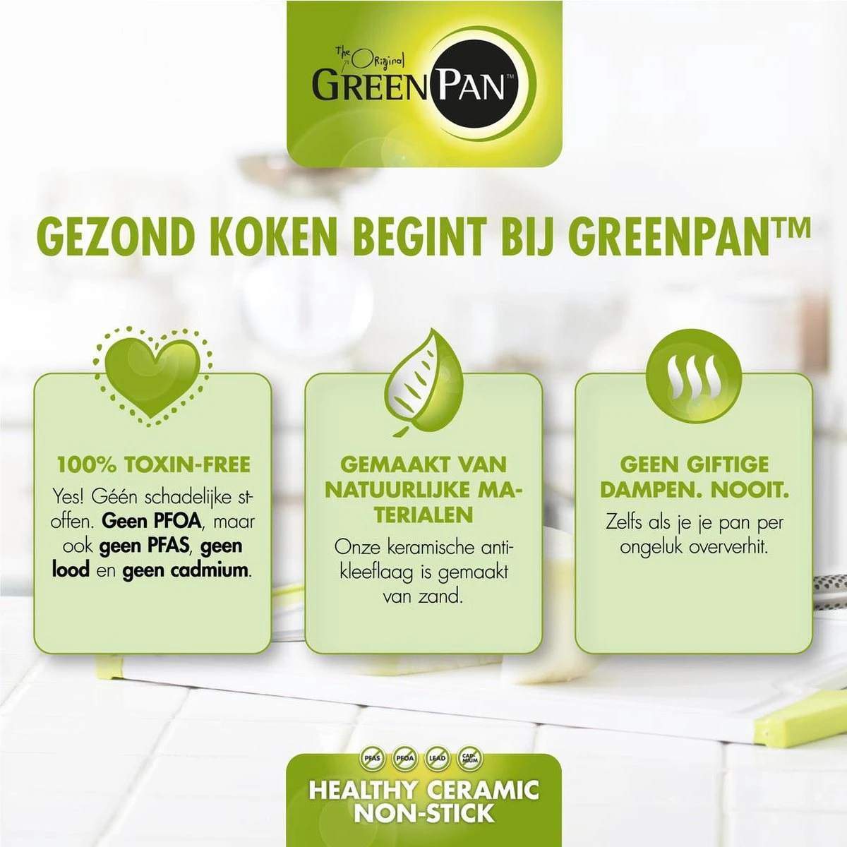 GreenPan Memphis Hapjespan 28cm - Zwart - Inductie - PFAS-vrij 20 GreenPan Memphis Hapjespan 28cm - Zwart - Inductie - PFAS-vrij - Afbeelding 20