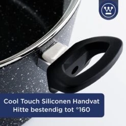 Westinghouse Hapjespan Inductie - Ø 32 Cm - Zwart Marmer - Met Deksel -Keukengerei Winkel 1200x1200 488