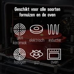 Daumonet Carême Rouge Gietijzeren Braadpan - Sudderpan Kersen Rood - Rond - Ø26 Cm - 4,4 Liter - PFAS & PFOA Vrij - Emaille - Geschikt Voor Alle Warmtebronnen - Elektrisch - Gas - Halogeen - Inductie - Keramisch - Vaatwasserbestendig -Keukengerei Winkel 1200x1200 502