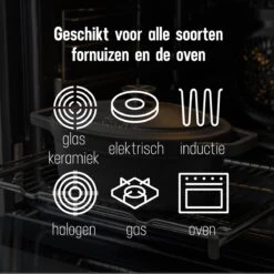 Gietijzeren Braadpan - Sudderpan Zwart Van Daumonet - Ovaal - Ø 29 Cm - 3 Liter - 100% PFAS & PFOA Vrij - Emaille - Geschikt Voor Alle Warmtebronnen - Elektrisch - Gas - Halogeen - Inductie - Keramisch - Vaatwasserbestendig -Keukengerei Winkel 1200x1200 520