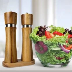 Nimma® Peper En Zoutmolen Set - Incl Navul Lepel - Verstelbare Maalgraad - Acacia Hout -Keukengerei Winkel 1200x1200 627