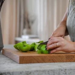 COOKX - Eiken Snijblok Met Antislip Rand - Snijplank Hout - Breed Model -Keukengerei Winkel 1200x1200 645