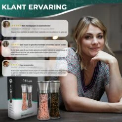 Peper En Zoutmolen Set - RVS Zout En Peperstel - Zoutvaatje En Pepermolen - 2 In 1 -Keukengerei Winkel 1200x1200 652