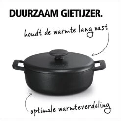 Brabantia The Dutch Braadpan - Matt Black - 28 Cm - Gietijzer -Keukengerei Winkel 1200x1200 70
