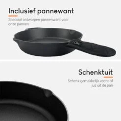 Ocina Gietijzeren Pan – ø30,5cm - Skillet - Koekenpan – Hapjespan – Koekenpan Inductie – Koekenpannenset - Gietijzeren Pan Bbq - Gietijzer -Keukengerei Winkel 1200x1200 73