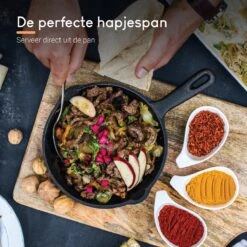 Ocina Gietijzeren Pan – ø30,5cm - Skillet - Koekenpan – Hapjespan – Koekenpan Inductie – Koekenpannenset - Gietijzeren Pan Bbq - Gietijzer -Keukengerei Winkel 1200x1200 77