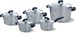 BK Conical Cool Pannenset - 5-delig - RVS - Geschikt Voor Alle Warmtebronnen -Keukengerei Winkel 1200x525