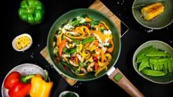 Just Vegan Koekenpan ECO Met Afneembaar Handvat 20 Cm Aluminium Groen -Keukengerei Winkel 1200x673