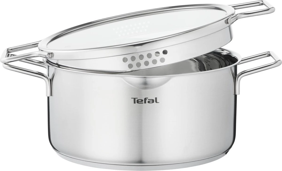 Tefal Nordica Pannenset 3 Delig - Steelpan Ø 16 Cm & Kookpan Ø 20 + Ø 24 Cm 4 Tefal Nordica Pannenset 3 Delig - Steelpan Ø 16 Cm & Kookpan Ø 20 + Ø 24 Cm - Afbeelding 4