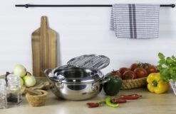 Edënbërg Classic Line - Japanse Frituurpan Met Thermometer - 3.4 Liter - Friteuse/Frituurpot RVS -Keukengerei Winkel 1200x783