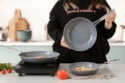 Swiss Pro+ - Koekenpannenset - 3 Delig - Keramisch - Inductie - Milieuvriendelijk - PFAS - PFOA Vrij - Sapphire Green -Keukengerei Winkel 1200x799 6