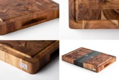 VDN Professionele Snijplank Acacia Hout Met Sapgeul En Handvatten – Hakblok 26x38x3.5 Cm -Keukengerei Winkel 1200x800 104