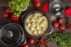 Smile 10-Delige Pannenset - Anti Aanbaklaag - Vaatwasser Bestendig - Zwart - MGK-17 -Keukengerei Winkel 1200x800 86