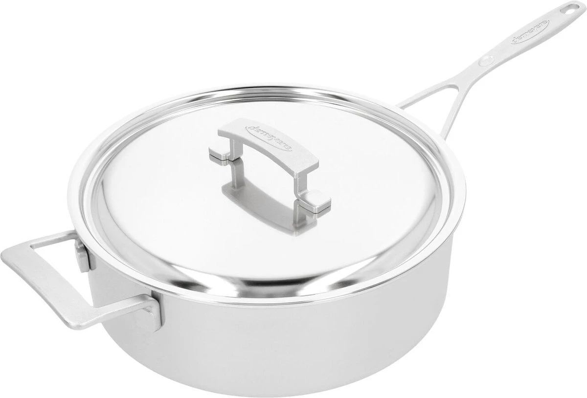 Demeyere Industry 5 - Sauteerpan Met Deksel - 28 Cm - RVS 1 Demeyere Industry 5 - Sauteerpan Met Deksel - 28 Cm - RVS