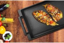 Eurolux Teppanyaki Plaat Met Grepen - 41 X 24 X 2.5 Cm - Zwart - Aluminium - Geschikt Voor Alle Warmtebronnen -Keukengerei Winkel 1200x815 1