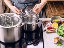 BK Q-linair Master Glas Pannenset - 5-delig - Glazen Deksel - Veilig Afgietsysteem - Inductie -Keukengerei Winkel 1200x900 4