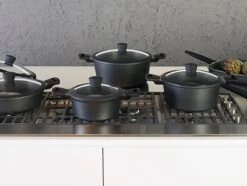 Sola Koekenpan Fair Cooking - Ø 28 Cm - Zwart/wit - Aluminium - Antiaanbaklaag -Keukengerei Winkel 1200x905 1