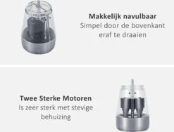 KROMS Peper En Zoutmolen Set - Peper En Zoutmolen Set Elektrisch -2 In 1 - Instelbare Maalgraad - Pepermolen - Zoutmolen - Peper En Zoutmolen Elektrisch -Keukengerei Winkel 1200x913 1