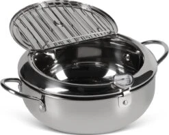 Edënbërg Classic Line - Japanse Frituurpan Met Thermometer - 3.4 Liter - Friteuse/Frituurpot RVS -Keukengerei Winkel 1200x960