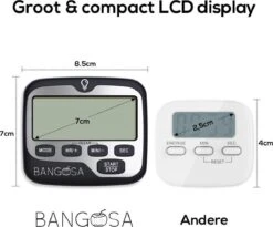 BanGosa® Magnetisch Digitale Kookwekker - Timer - RVS - Keukenwekker Digitaal - Digitale Keuken Timer - Stopwatch Met Magneet -Keukengerei Winkel 1200x996 1