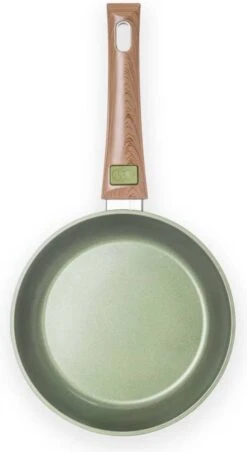 Just Vegan Koekenpan ECO Met Afneembaar Handvat 20 Cm Aluminium Groen -Keukengerei Winkel 656x1200