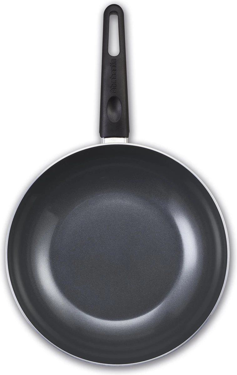 BRABANTIA INDU+ Wokpan - Keramische Antiaanbaklaag - Ø 28 Cm - Inductie - Pfas Vrij 2 BRABANTIA INDU+ Wokpan - Keramische Antiaanbaklaag - Ø 28 Cm - Inductie - Pfas Vrij - Afbeelding 2